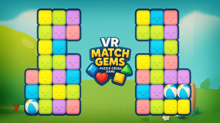 VR Match Gems – Puzzle Crush Game